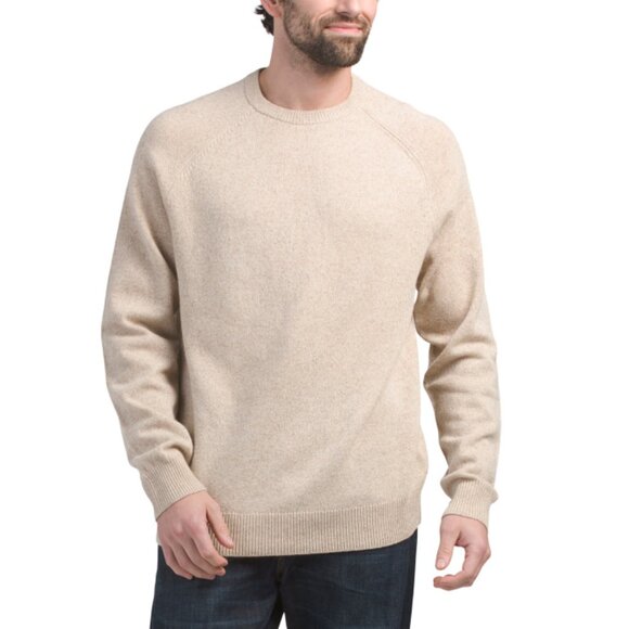 M MAGASCHONI Oatmeal Heather Lambswool Sweater - Picture 1 of 1